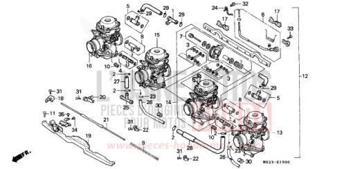 CARBURETOR (ASSY.) CBR1000FL de 1990